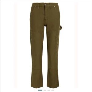 Frame Denim Le Slouch Olive Utility Pants